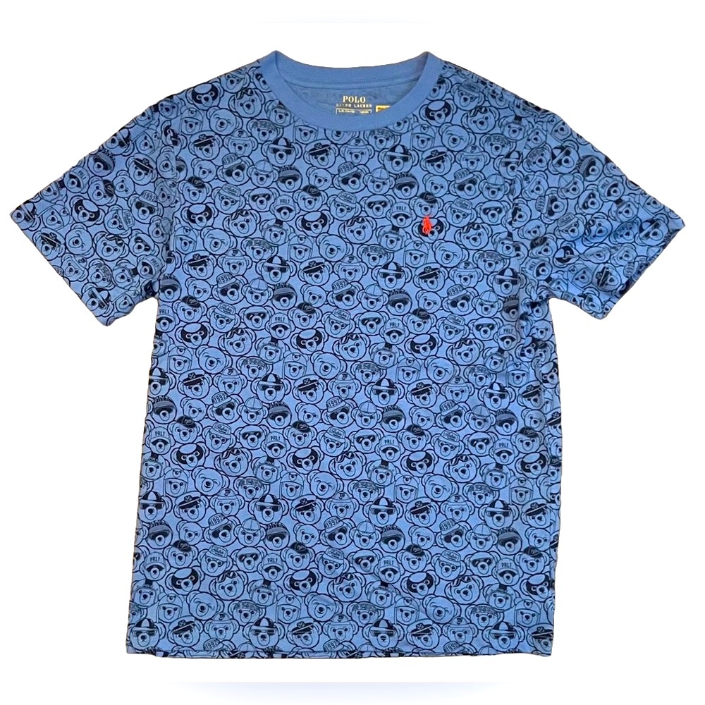 NWT Youth Polo by Ralph Lauren Blue Short Sleeve Tee L/G (14-16)